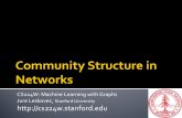 CS224W: Machine Learning with Graphs Jure Leskovec, http ...web.stanford.edu/class/cs224w/slides/04-communities.pdf · ¡Two perspectives on friendships: §Structural:Friendships