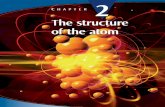The structure of the atom · Chapter 2 The structure of the atom Key Knowledge Atomic theory • historical development of the model of atomic theory with contributions from Dalton