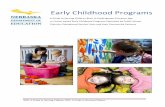In Center-based Early Childhood Programs Operated by Public School Districts, Educational Service Units and their Community … · Early Childhood Programs A Guide to Serving Children