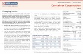 INITIATING COVERAGE 04 JULY 2019 Container Corporation · coefficient at ports for container cargo is at ~20% just for large western ports such as Mundra, Pipavav and JNPT (Mumbai).