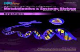 4th International Conference and Exhibition on Metabolomics & …ww1.prweb.com/.../22/12189722/Metabolomics-2015_Brochure.pdf · 2014-09-22 · httpmetabolomicsconerencecom Metabolomics-2015