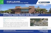 E FOR LEASE $3,997.50/Month (includes TICAM) · 2018-01-30 · 2nd Floor Office Space with Elevator Property Information ~ MLS 1721270 PRICE $17.00/SF Base Rent + $6.40/SF TICAM,