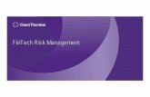 FinTech Risk Management - njbankers.com · 2017-06-13 · • FinTech evolving as new technologies continue to emerge (Machine ... • Use an API‐key based authentication • Allow