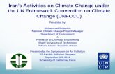 Iran’s Activities on Climate Change under the UN Framework …€™s... · 2019-12-16 · Iran’s Activities on Climate Change under the UN Framework ... Presented by: Mohammad