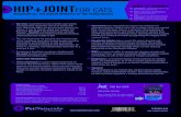 HIP+JOINTFOR CATS Glucosamine − joints, flexibility and ... · glucosamine and chondroitin as well as Perna for maximum nutritional absorption and effectiveness. All of this in