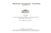 Retail Supply Tariffs Supply Tariff Order for FY 2016-17.… · Retail Supply Tariffs 2016-17 ORDER on Tariff for Retail Sale of Electricity during FY2016-17 31st March, 2016 Andhra