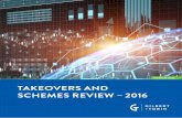 TAKEOVERS AND SCHEMES REVIEW – 2016...Takeovers and Schemes Review March 2016 2 2015 was an interesting year for Australian public company mergers and acquisitions. It had two distinct