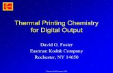 Thermal Printing Chemistry for Digital Output 2005 … · A digital printing method where thermal energy is used to make photographic quality output by the transfer of dyes from a