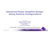 Presentation - Advanced Power Amplifier Design Using Doherty … · Ang S21 Mag S11 Mag S21 Mag S23 Mag S31. 90 º Offset and Transformer Line Mag S33 Ang S31 90 degree offset line