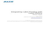 Integrating Label Printing with NiceLabel€¦ · (ERP) systems. As companies grow, ... The following white paper discusses how you can use Label Gallery to integrate bar code and