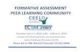 FORMATIVE ASSESSMENT PEER LEARNING …ceelo.org/wp-content/uploads/2014/06/CEELO_FA_PLC_June...FORMATIVE ASSESSMENT PEER LEARNING COMMUNITY Tuesday, June 17, 2014, 2:00 – 3:00 p.m.