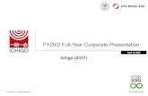 FY20/2 Full-Year Corporate Presentation€¦ · FY14/2 FY15/2 FY16/2 FY17/2 FY18/2 FY19/2 FY20/2 (JPY million) Stock Earnings (Primarily Rental Income, Base AM Fees, and Power Generation