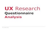 UX-Research 6b Results-Evaluation Questionnairejohn/IMS-UX/Material/2019/UX... · UX Research Questionnaires / Surveys . Analysis. KP Ludwig John. Questionnaire. Quali. tative. IA6-2018;