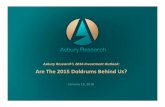Are The 2015 Doldrums Behind - Asbury Researchasburyresearch.com/wordpress/wp-content/uploads/... · 1/13/2016  · Asbury Research’s 2016 Investment Outlook: Are The 2015 Doldrums