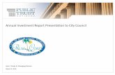 Annual Investment Report Presentation to City Councildocs.palmcoastgov.com/db/202/annual-investment-results.pdf · Annual Investment Report Presentation to City Council John F. Grady