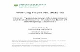 Working Paper No. 2015-02 - University of Albertaeconwps/2015/wp2015-02.pdf · Bank Budgeting Database with the “OECD Best Practices for Budget Transparency”. Bernoth and Wolff