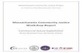 Massachusetts Community Justice Workshop Report · 5/16/2018  · prevent people from entering or penetrating deeper into the criminal justice system.2 ... No formal CPCS/defense