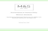 Environmental & Chemical Policy Minimum Standards€¦ · limited to, cleaners, adhesives, paints, inks, detergents, dyes, colourants, ... a current copy of the MRSL. The MRSL applies