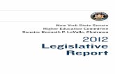 New York State Senate Higher Education Committee Senator ... · mOuNT SiNAi, NEW YORK 11766 (631) 473-1461 EXCE L S I O R Dear Senator Skelos: It is my pleasure to submit the annual