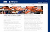 Sydney Metro pre-employment program Metro Pre... · Tracy completed the Sydney Metro pre-employment program and was employed in January 2018 by the Operations Trains Systems contractor