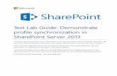 Test Lab Guide: Demonstrate profile synchronization in ...download.microsoft.com/.../tlg-sharePoint-2013-user-profiles-sync.pdf · SharePoint Server 2013 has the following capabilities