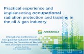 Practical experience and implementing occupational radiation … · 2014-12-03 · NORM in the Oil and gas industry in Brazil Typical 226values 228of 228 Ra, Ra and Th Scale samples