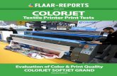 March 2019 COLORJET€¦ · GRAND, which uses dye sublimation ink direct to fabric. So it does not need to print onto transfer paper. The COLORJET SOFTJET GRAND has its own sublimation