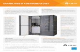 CAPABILITIES IN A NETWORK CLOSET€¦ · the Avocent® HMX High Performance KVM System, Vertiv KVMs provide rapid and secure access to IT systems. Rack Systems The DCE™ and DCF™