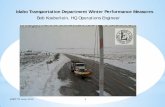 Idaho Transportation Department Winter Performance Measureswesternstatesforum.org/...FINAL3_WinterMaintUpdate.pdf · To normalize the storm events occurrences ITD averages 3 year