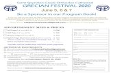 Be a Sponsor in our Program Book! - Saint Spyridon Greek ...spyridoncathedral.org/assets/files/Greek Festival... · St. Spyridon Greek Orthodox Cathedral Attn: Grecian Festival Program