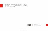 ESP-WROOM-S2 Datasheet EN - tme.eu€¦ · • Changed the power consumption during Deep-sleep from 10 μA to 20 A. 2017.02 V1.4 Updated Section 3.3. 2017.09 V1.5 • Added Documentation
