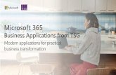 Microsoft 365 overview Microsoft 365... · 2020-06-30 · SharePoint Business Applications Partner Program, which gives us Microsoft Preferred Partner status for SharePoint and its