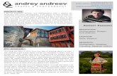 ABOUT ME Andrey Andreev€¦ · hobby into a personal business while I still enjoy it and do not con- ... Andrey Andreev Pho-tography and Tourist sites of Bulgaria. PUBLISHING RIGHTS