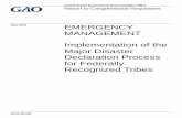GAO-18-443, EMERGENCY MANAGEMENT: Implementation of the ... · Letter 1 Background 4 Tribes Considered Sovereignty, Finances, FEMA Support, and Emergency Management Capacity When