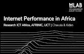 Internet Performance in Africa Research ICT Africa, AFRINIC ......I pv6 Market share I Pv6 Market share epuEiique democrariqt: du Congo Tanzania Angola AfricO Leaflet Map data O; Chart
