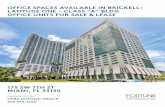 OFFICE SPACES AVAILABLE IN BRICKELL: LATITUDE ONE - … · Decobike, the popular bike sharing program in Miami Beach, has announced a launch in Brickell/ Downtown Miami in Mid 2014.
