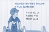 Presented by Katrina Ives March 2018 - AEIOU Foundation Workshops/parent_worksh… · •NDIA is the National Disability Insurance Agency •NDIS is the National Disability Insurance