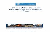 Shropshire Council Evacuation and Shelter Plan€¦ · Ludlow Sports Centre ... for evacuees to be accommodated in local bed and breakfast establishments and/or hotels. ... near the