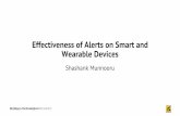 Wearable Devices Effectiveness of Alerts on Smart and · International Conference on Pervasive Computing and Communications Workshops (PERCOM Workshops), IEEE, pp.115–120. [2] L.