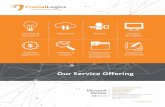 Our Service Offering - cruciallogics.com · Our Service Offering Migrations Security Modern Workplace Advisory & Assurance Analytics & Insights Collaboration & Document Management