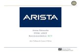 Arista Networks NYSE: ANET Recommendation: BUY · Q1 '17 Q2 '17 Q3 '17 Q4 '17 Q1 '18 Q2 '18 Q3 '18 Q4 '18 Product $0 $10,000 $20,000 $30,000 $40,000 $50,000 $60,000 $70,000 $80,000