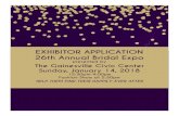EXHIBITOR APPLICATION 26th Annual Bridal Expo ... EXHIBITOR APPLICATION 26th Annual Bridal Expo presented
