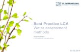 Best Practice LCA - Gabi software...Initiatives and Standards –Overview/ Examples 7 •Risk assessment: •CDP Water Disclosure (revised questionnaire 2014) •WBCSD Global Water