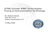 DTRA Counter WMD Technologies Fuzing & Instrumentation ... · • Objective: Develop flight certified booster cup data recorder for use in sled and flight tests compatible with current