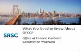 Office of Federal Contract Compliance Programs · #OFCCP #SRSC JOB POSTING • We are an equal opportunity employer and all qualified applicants will receive consideration for employment