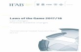 Laws of the Game 2017/18static-3eb8.kxcdn.com/documents/239/071415_290317...The International Football Association Board 1 Laws of the Game 2017/18 Law changes Practical Guideline