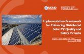 Implementation Framework for Enhancing Distributed Solar ...€¦ · 1. STAAD Pro Certification 2. Material treatment Modules • Bill of Materials • Acceptance Testing • Flash