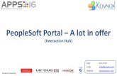 PeopleSoft Portal – A lot in offer - Kovaion...Kovaion Consulting Date : Dec-2016 Email : info@kovaion.com Website : PeopleSoft Portal – A lot in offer (Interaction Hub)Kovaion