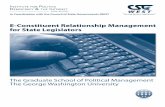E-Constituent Relationship Management for State Legislators · Management (CRM), and you prob-ably already incorporate some of its principles into your routine as state legislators