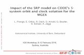 Impact of the SRP model on CODE's 5- system orbit and ... · Orbit characteristic: 3-day long arcs; SRP: ECOM / ECOM2 (since 2015) Reference frame: IGS08 (until week 1708); IGb08